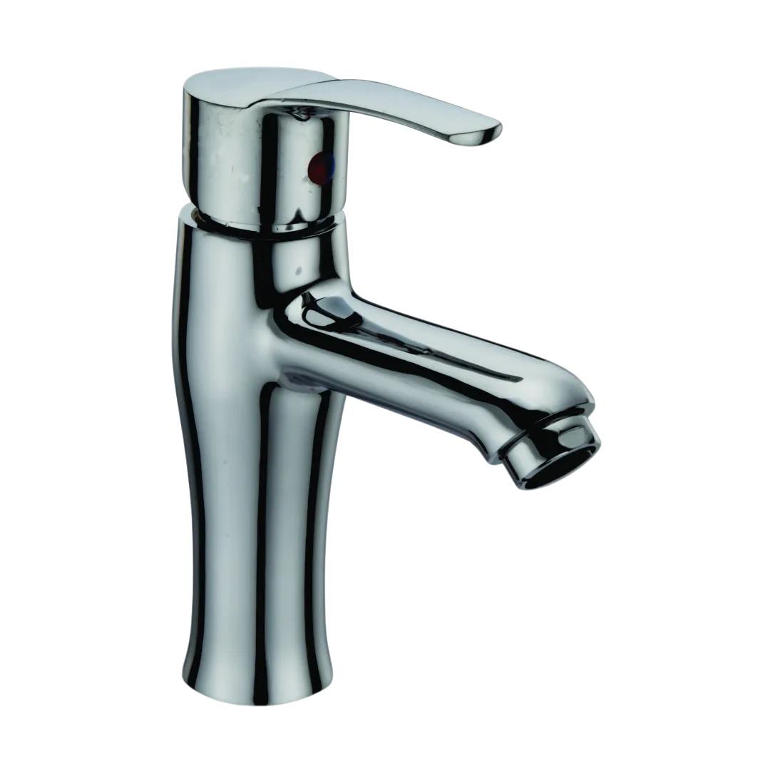 Compact basin mixer tap suitable for small bathroom sinks.